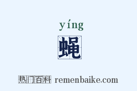 蝇是什么意思的图片